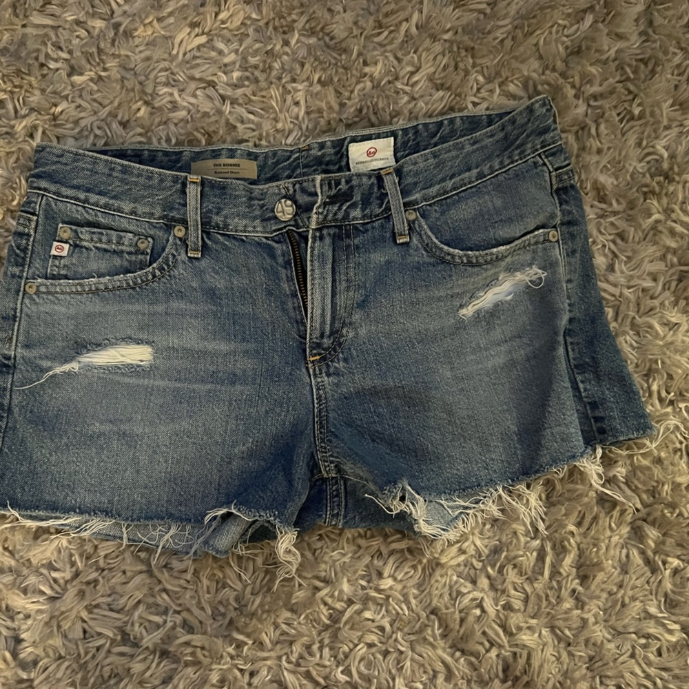 AG Denim shorts.